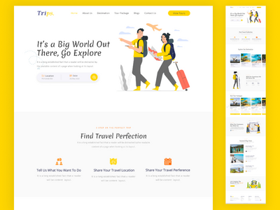 旅行社登陆页面(Travel agency landing page)
