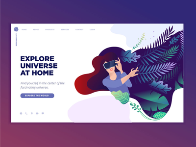 探索宇宙登陆页面(Explore Universe landing page)