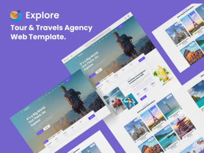 #02 旅行社网页模板(#02 Travel Agency Web Template)