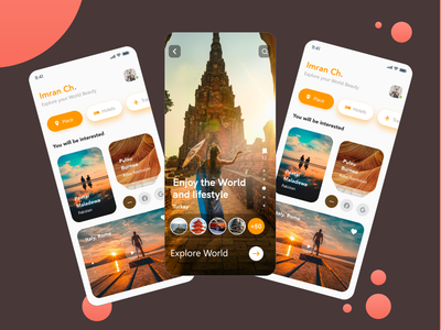 旅游应用-旅游应用 UI 设计理念(Travel App - Travel App UI Design Concept)