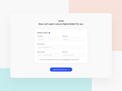 电子商务网站和登陆页面的注册表单(Signup Form for E-commerce Website and Landing Page)
