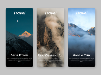 旅行应用程序 - 车载屏幕 UI 套件(Travel app - Onboard screen UI Kit)