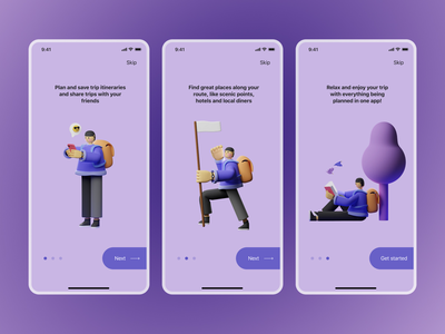 入职旅行应用程序(Onboarding for travel app)