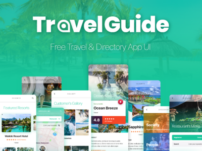 旅游指南 UI 套件(Travel Guide UI Kit)