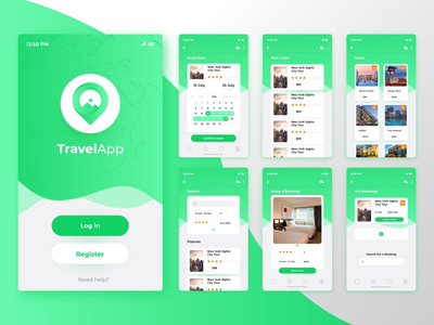 旅游应用 UI 套件(Travel App UI Kit)