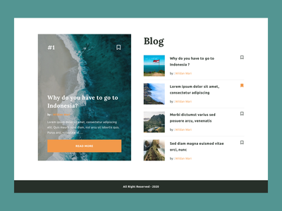 博客部分 - 旅游登陆页面(Blog Section - Travel Landing Page)