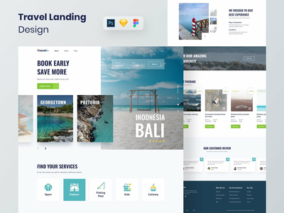 旅行社网站模板(Travel agency website template)