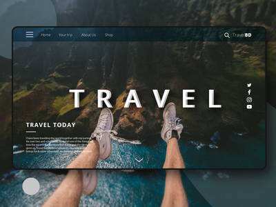 旅游登陆页面 UI ||网络应用(Travel Landing Page UI || Web app)