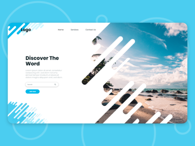 旅行登陆页面用户界面(Travel Landing Page UI)