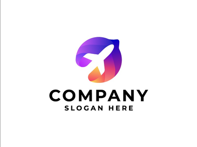 旅行飞机标志概念(Travel Airplane Logo concept)