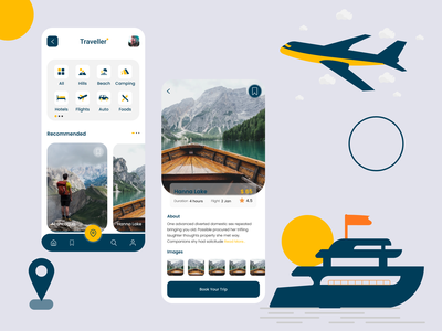 旅游手机UI(Travel mobile Ui)