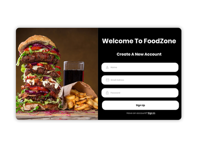 注册页面 - 深色(Sign Up Page - Dark)