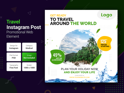 旅游社交媒体帖子(Travel Social Media post)