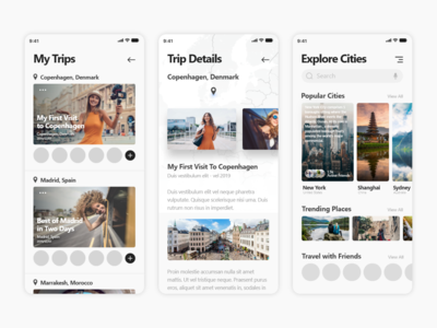 旅游应用概念(Travel App Concept)
