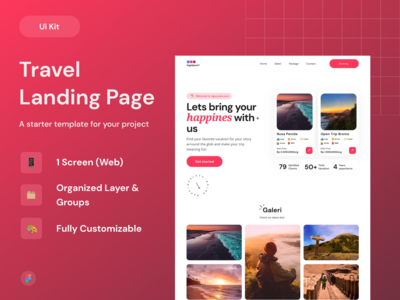 旅游登陆页面网站(Travel Landing Page Website)