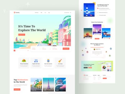 旅游网站设计(Tour & Travel Website Design)