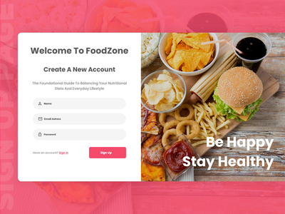 注册页面(Sign Up Page)