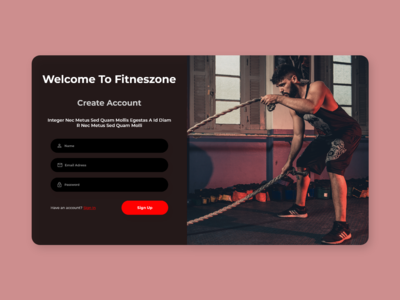 登录网页 - UI 套件（深色）(Sign in web page - UI kits (Dark))