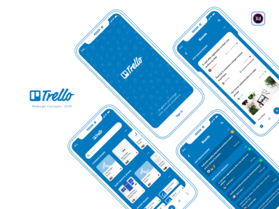 Trello 可以组织任何事情！ - 重新设计概念。(Trello organize anything! - Redesign concepts.)
