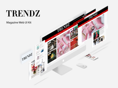 趋势杂志 Web UI 工具包(Trends Magazine Web UI Kit)