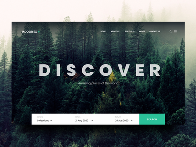 旅游网页界面设计(Travel Web UI Design)