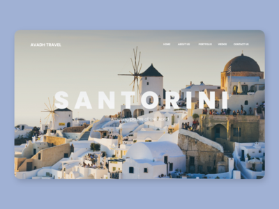 旅游网页登陆页面(Travel web landing page)