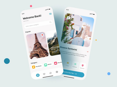 旅行预订应用程序设计(Trip Booking App Design)