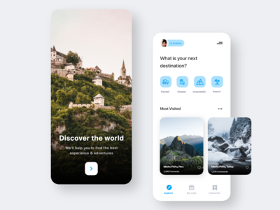 旅行应用程序概念(Trips App Concept)