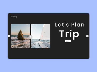 旅行网络概念黑暗(Travel Web Concept Dark)
