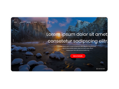 旅行网页登陆页面(Trip Web Landing Page)