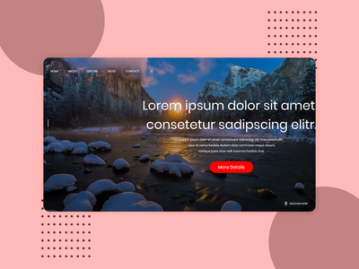 旅行网页登陆页面(Trip Web Landing Page)