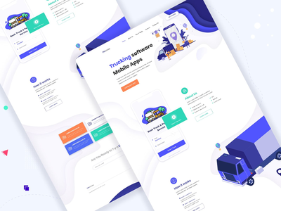 TRUCKING - 物流和运输登陆页面(TRUCKING - Logistics & Transportation Landing Page)