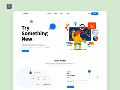 奶油 - 登陆页面(Creme - Landing Page)