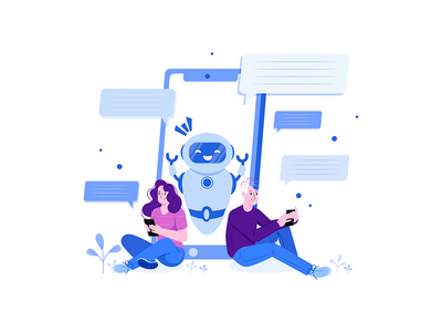 (AI) 人工智能插图概念((AI) Artificial Intelligence Illustration Concept)