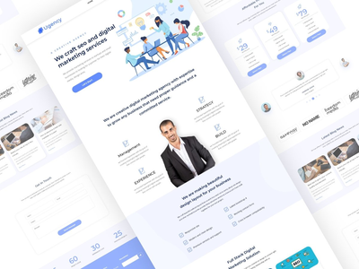 Ugency-Agency网站登陆页面UI设计(Ugency-Agency Website Landing Page UI Design)