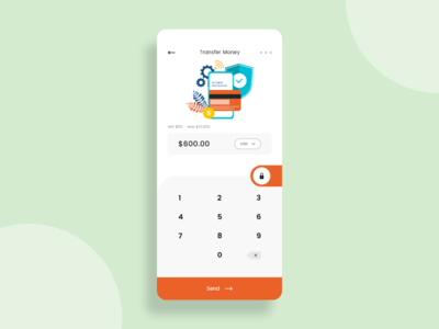 移动应用程序的转账概念(Transfer money concept for Mobile app)