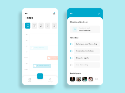 任务管理应用程序的任务和任务详细信息概念(Tasks and Task's Details concept for Task Management app)