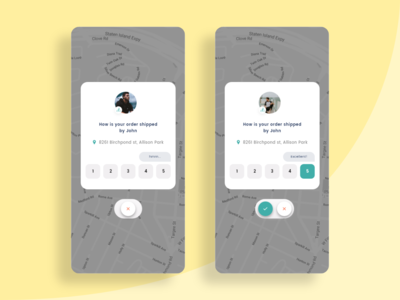 出租车应用程序的驾驶员评分概念屏幕(Driver Rating concept screens for Taxi app)