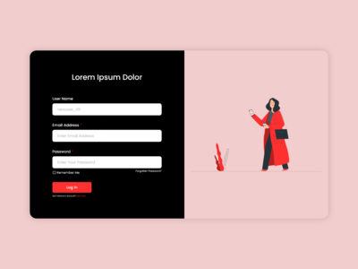 在黑暗中注册网页概念(Sign Up Web Page Concept Dark)