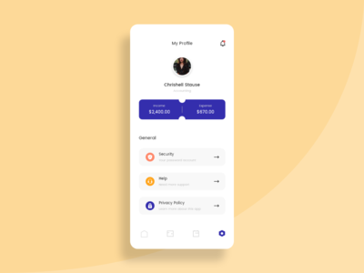 预算管理应用程序的用户配置文件概念(User Profile concept for Budget Management app)