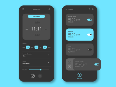 报警应用概念(Alarm App Concept)