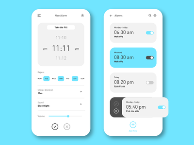 报警应用概念(Alarm App Concept)