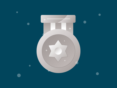 银牌图标(Silver medal icon)