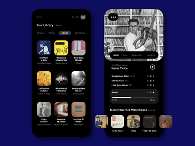 音乐商店应用概念(Music Shop App Concept)