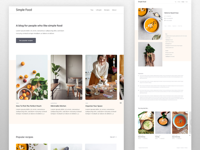 食物 UI 模板(Food UI Template)
