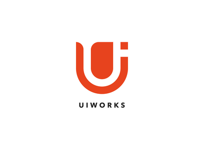 Ui Works U 字母标志设计(Ui Works U Letter Logo Design)
