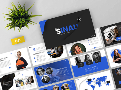 Sinau - Smart Education Google Slides Template(Sinau - Smart Education Google Slides Template)