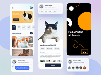 宠物收养手机应用程序👍👍(Pet Adoption Mobile App 👍👍)