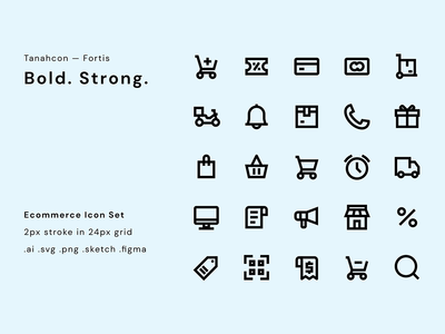 UI 图标集-电子商务(UI Icon Set - Ecommerce)