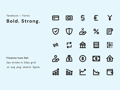 UI 图标集-财务(UI Icon Set - Finance)